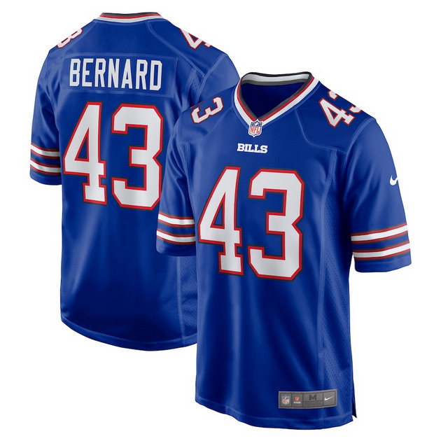 mens nike terrel bernard royal buffalo bills game player jersey